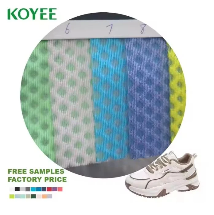 2024 Custom 100%Polyester 3d Air Spacer Sandwich Quick Dry Sport Mesh Bird Eye Mesh Fabric For Sports Shoes