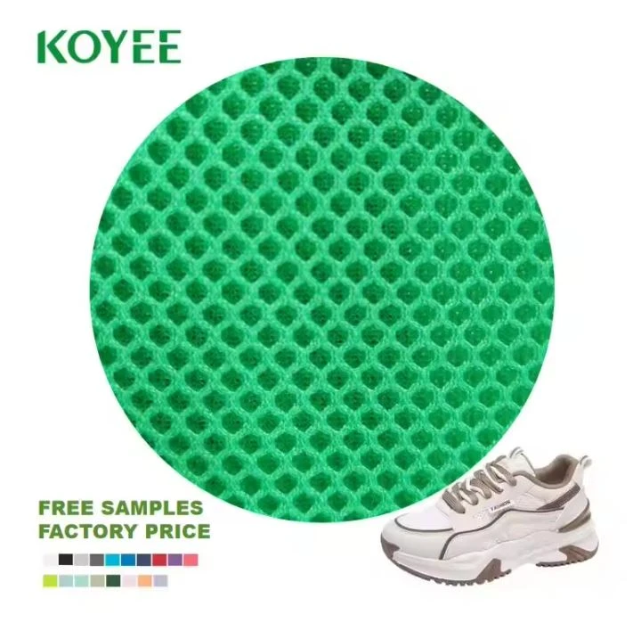 2024 Custom 100%Polyester 3d Air Spacer Sandwich Quick Dry Sport Mesh Bird Eye Mesh Fabric For Sports Shoes