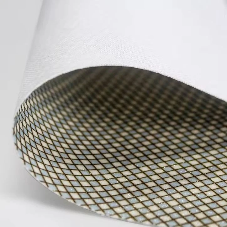 Dimensional Woven Fabric Pu Leather Rhombic Transfer Film Be Glittered