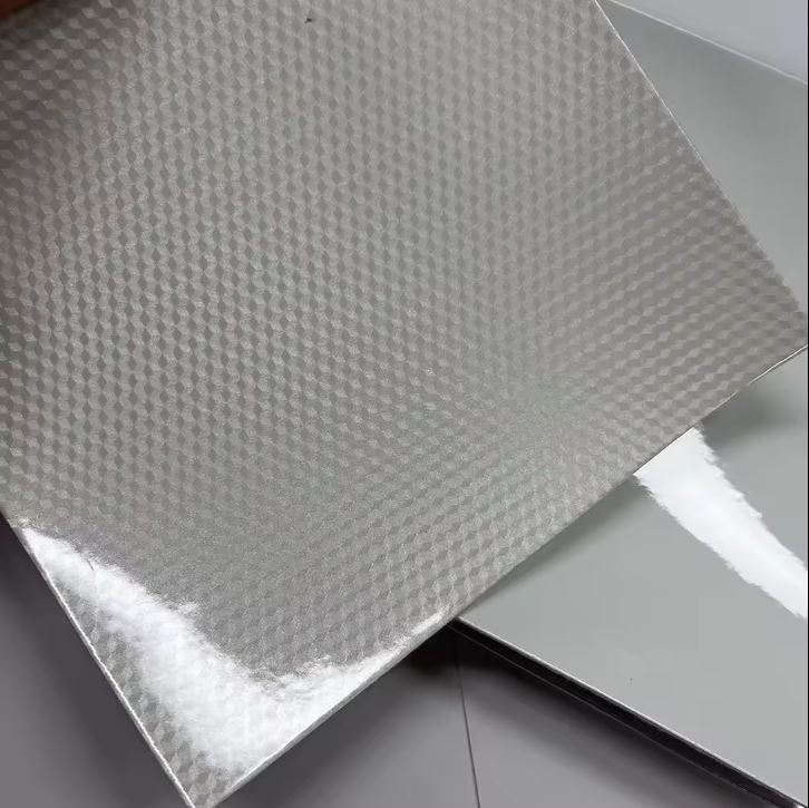Mirror Pattern PU Synthetic Faux Leather For Soccer Ball Football Toy Ball